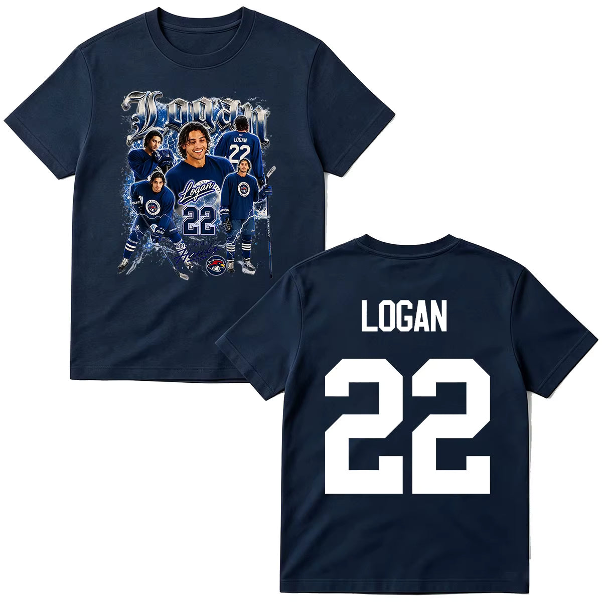 T-SHIRT LOGAN BLUE