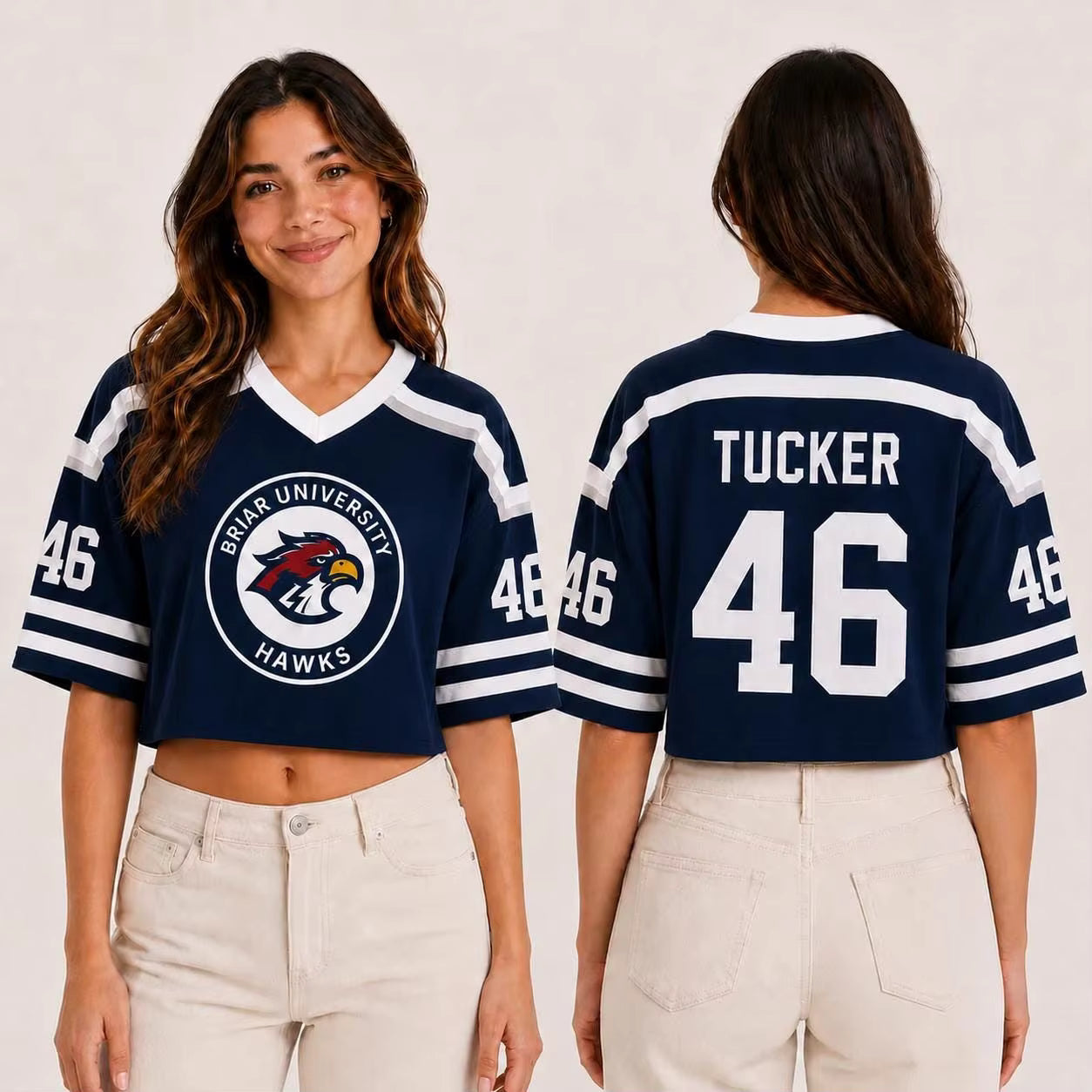 T-SHIRT CROP TUCKER