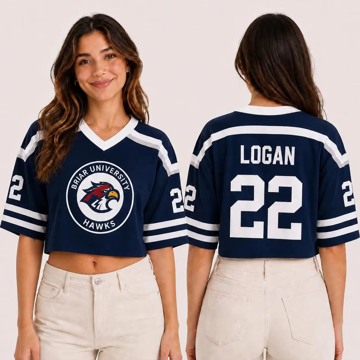 T-SHIRT CROP LOGAN